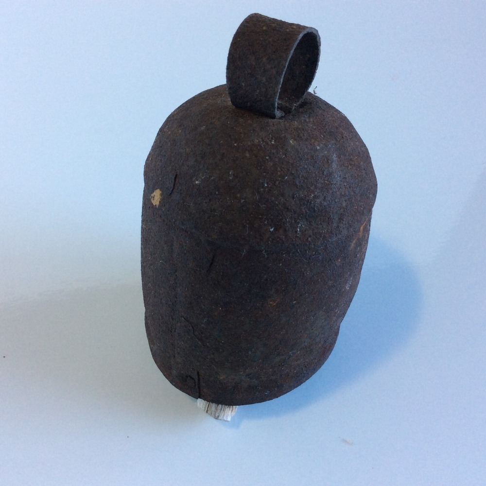 Antique Camel Bell Iron Body Wood Vintage Cow/goat/Sheep Bell Metal 4"